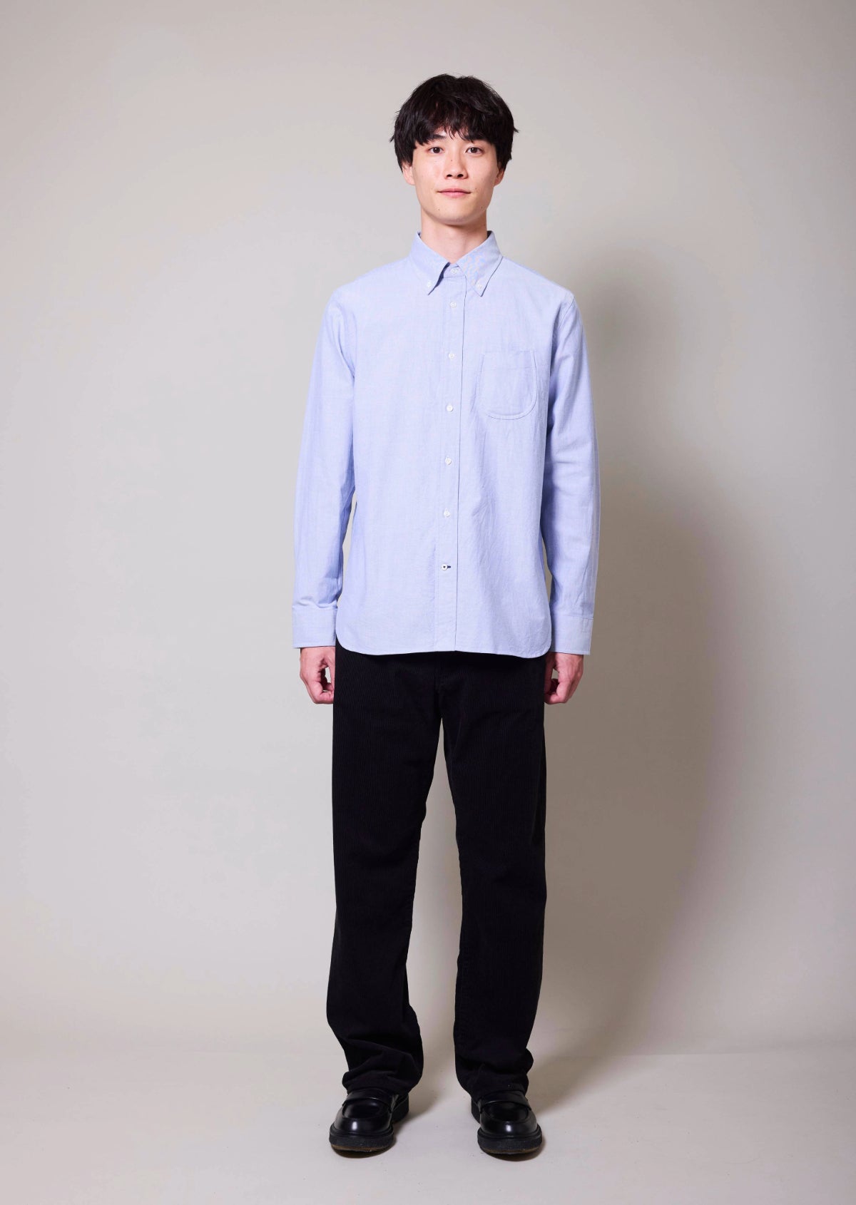 OX FORD BUTTON DOWN SHIRTS BLUE 8061-1101