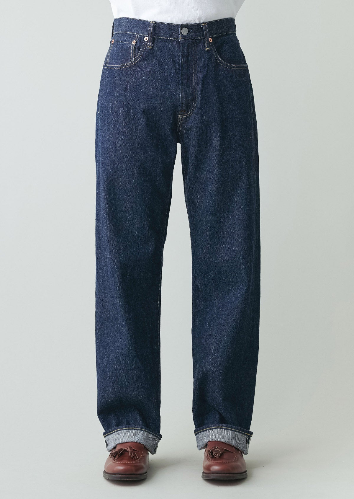 WIDE FIT 5 POCKET JEANS INDIGO 8003-1405