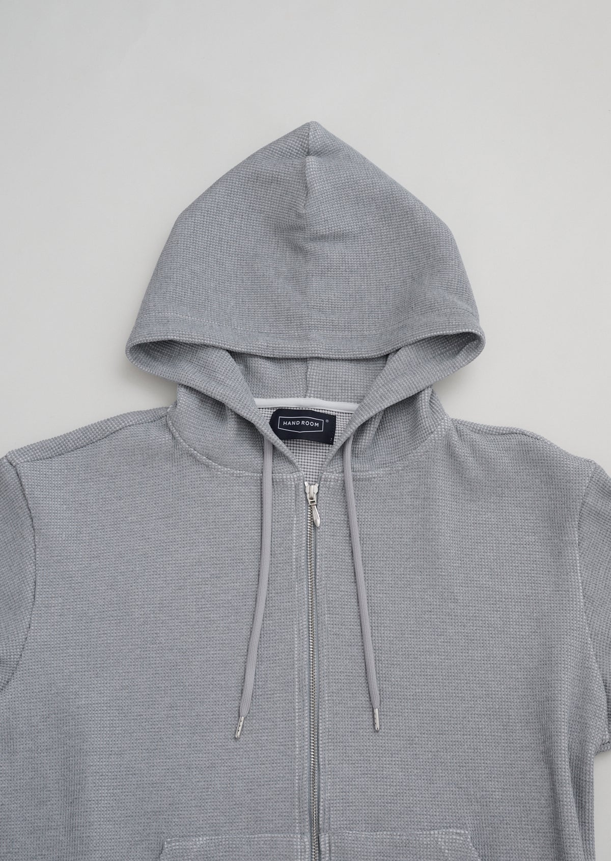 WAFFLE ZIP PARKA GRAY 8043-1203