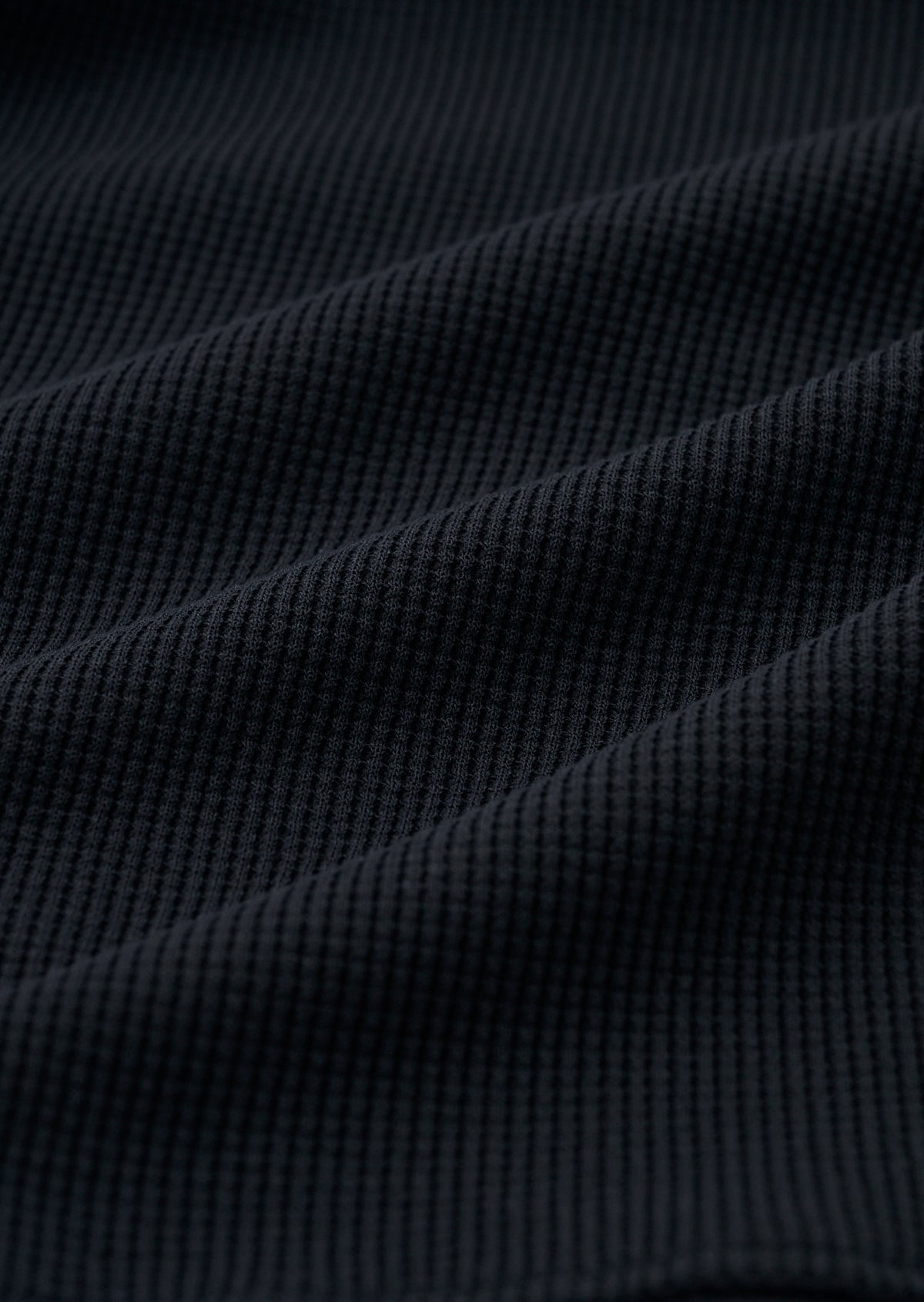 WAFFLE ZIP PARKA BLACK 8043-1203