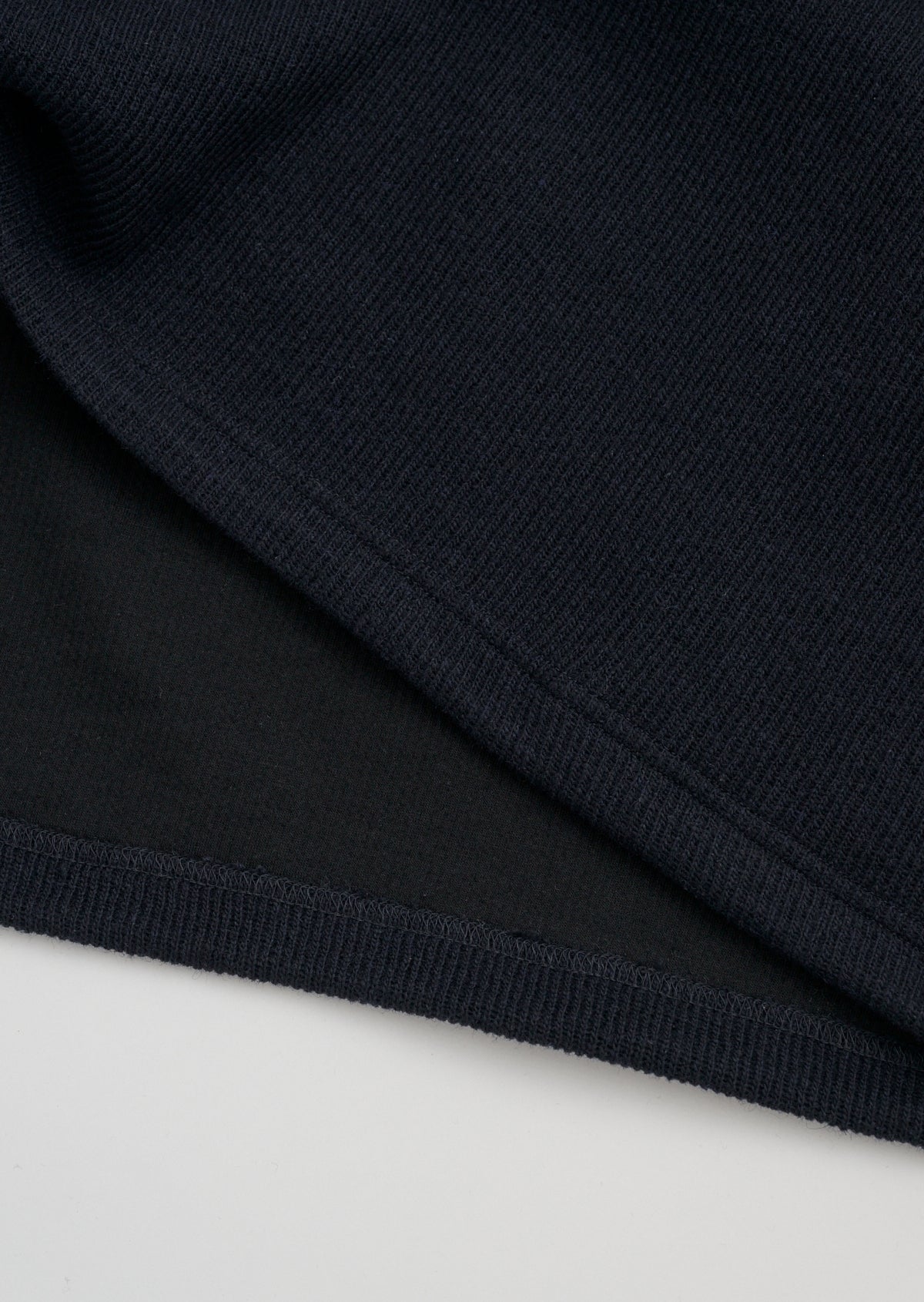 RIB KNIT HALF ZIP NAVY 8043-1202