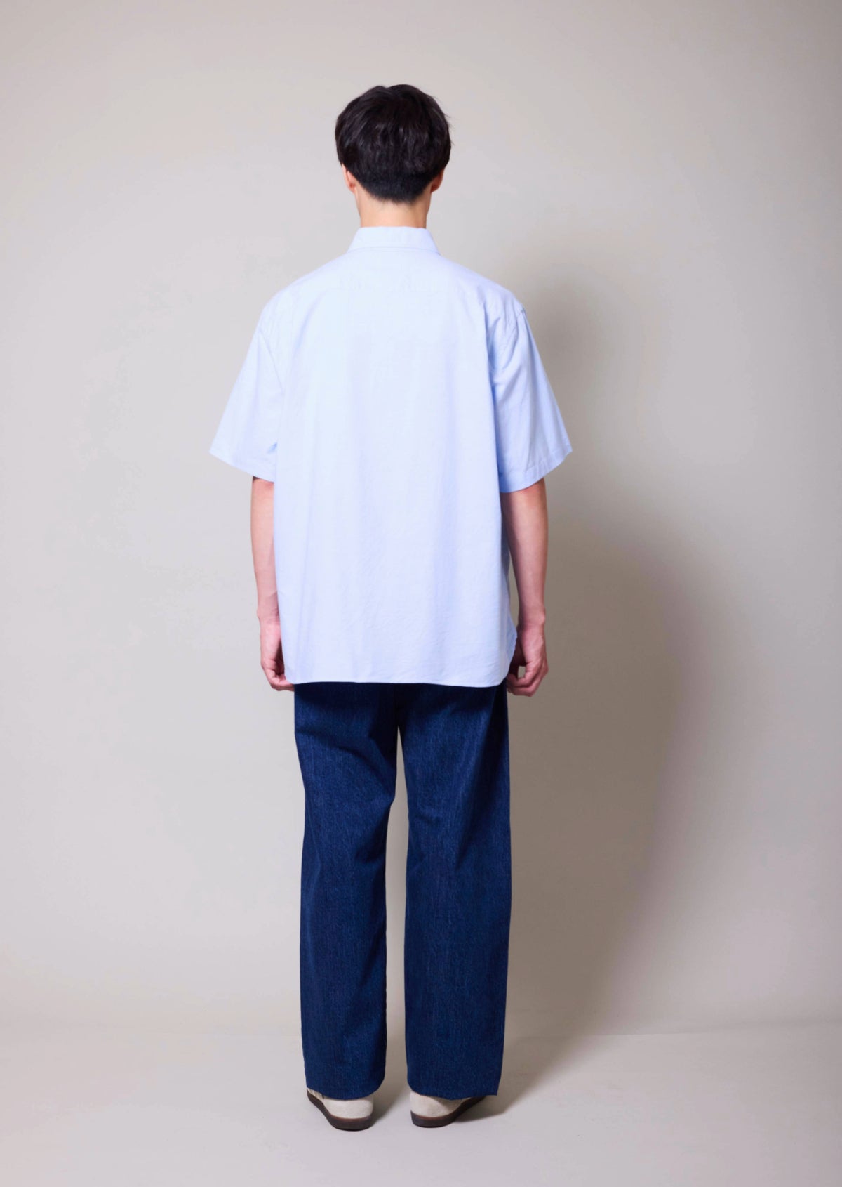 OX FORD BUTTON DOWN SHORT SLEEVE SHIRTS BLUE 8031-1603