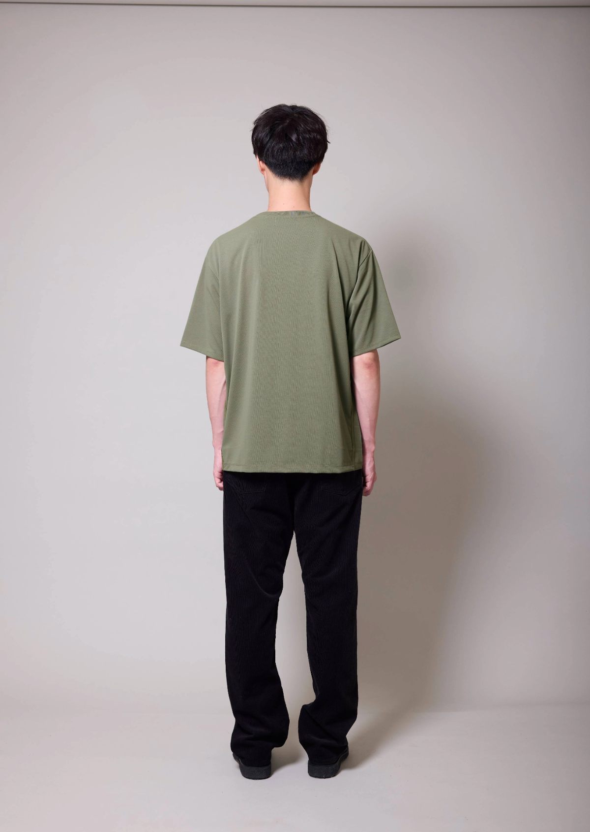POLYESTER COTTON FEEL T-SHIRT OLIVE 8001-1702