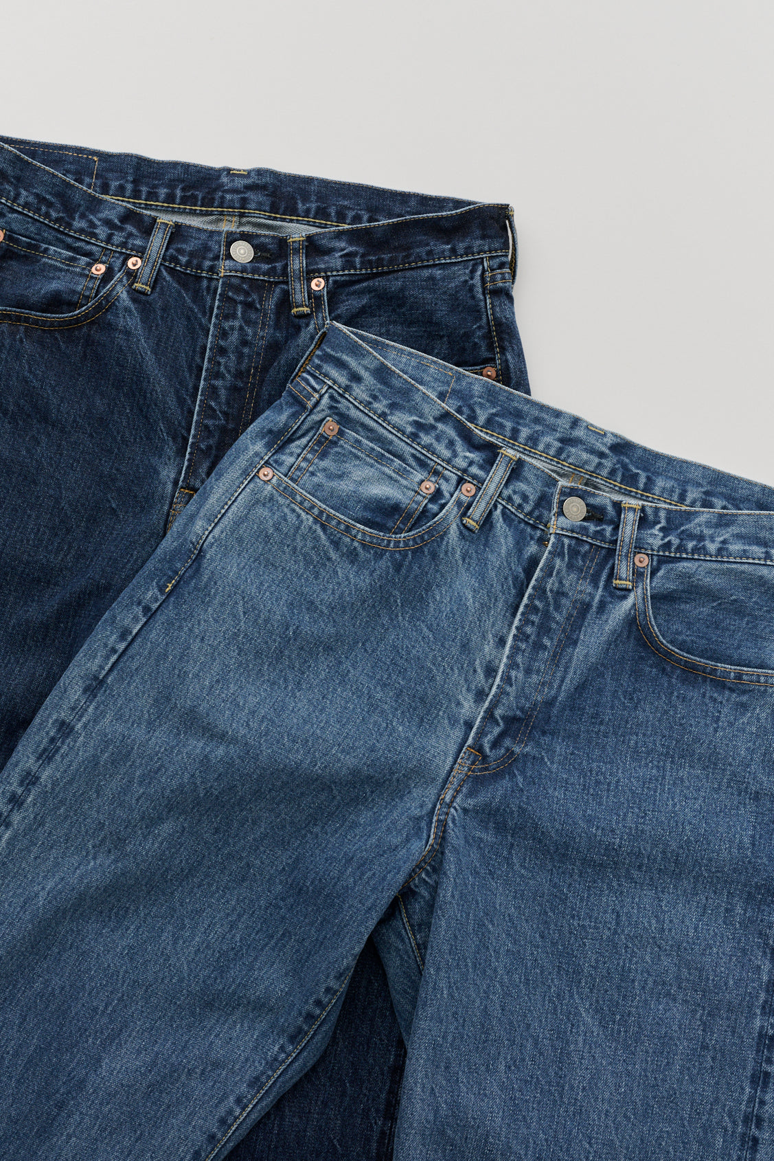 WIDE FIT 5POKET JEANS BIO FADE DARK INDIGO 8021-1409