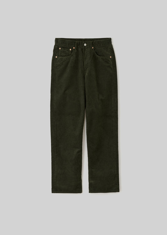 CORDUROY PANTS OLIVE 8023-1407