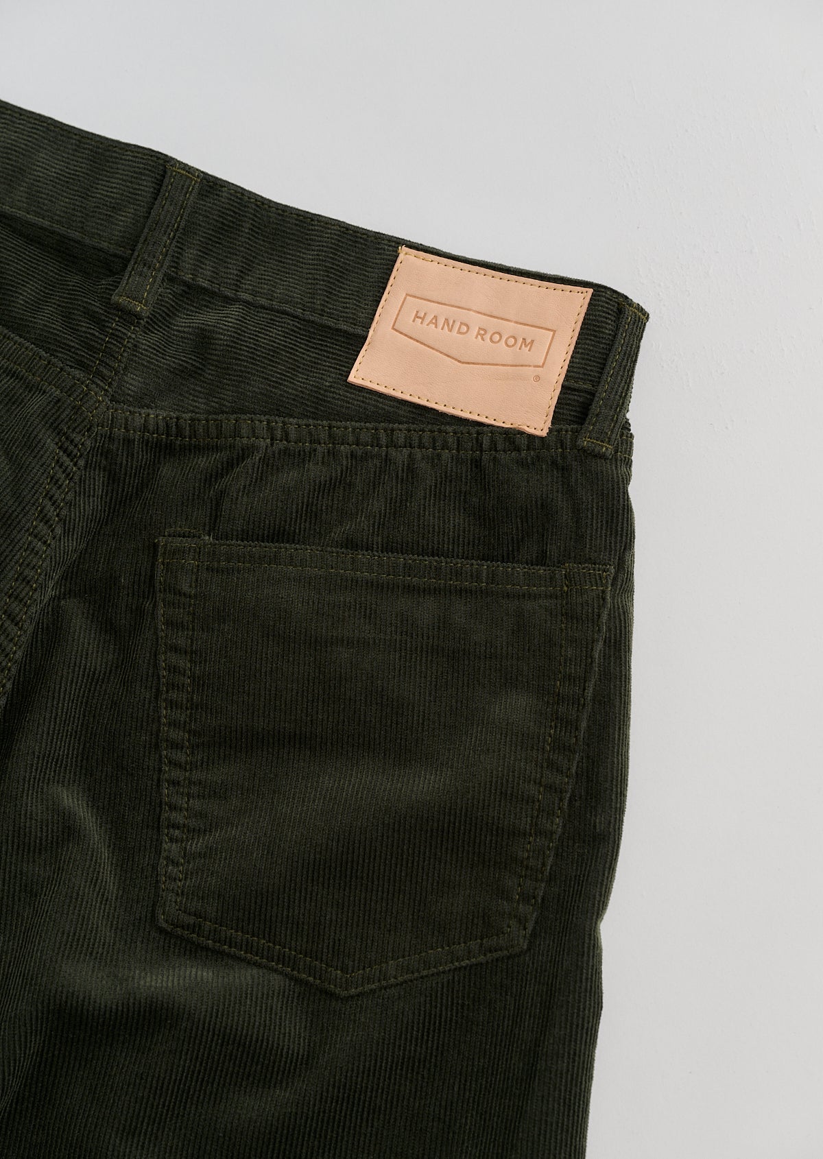 CORDUROY PANTS OLIVE 8023-1407