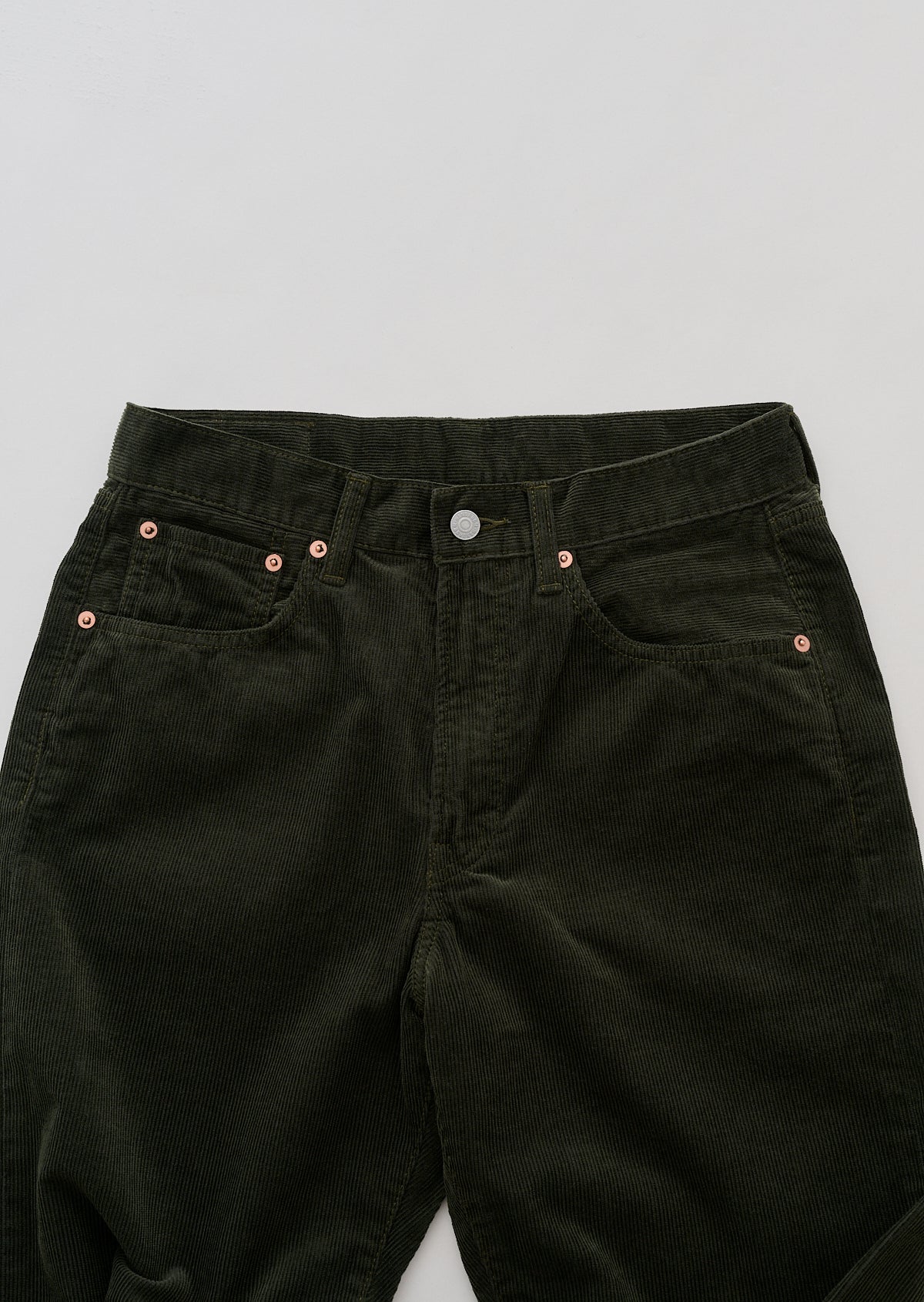 CORDUROY PANTS OLIVE 8023-1407