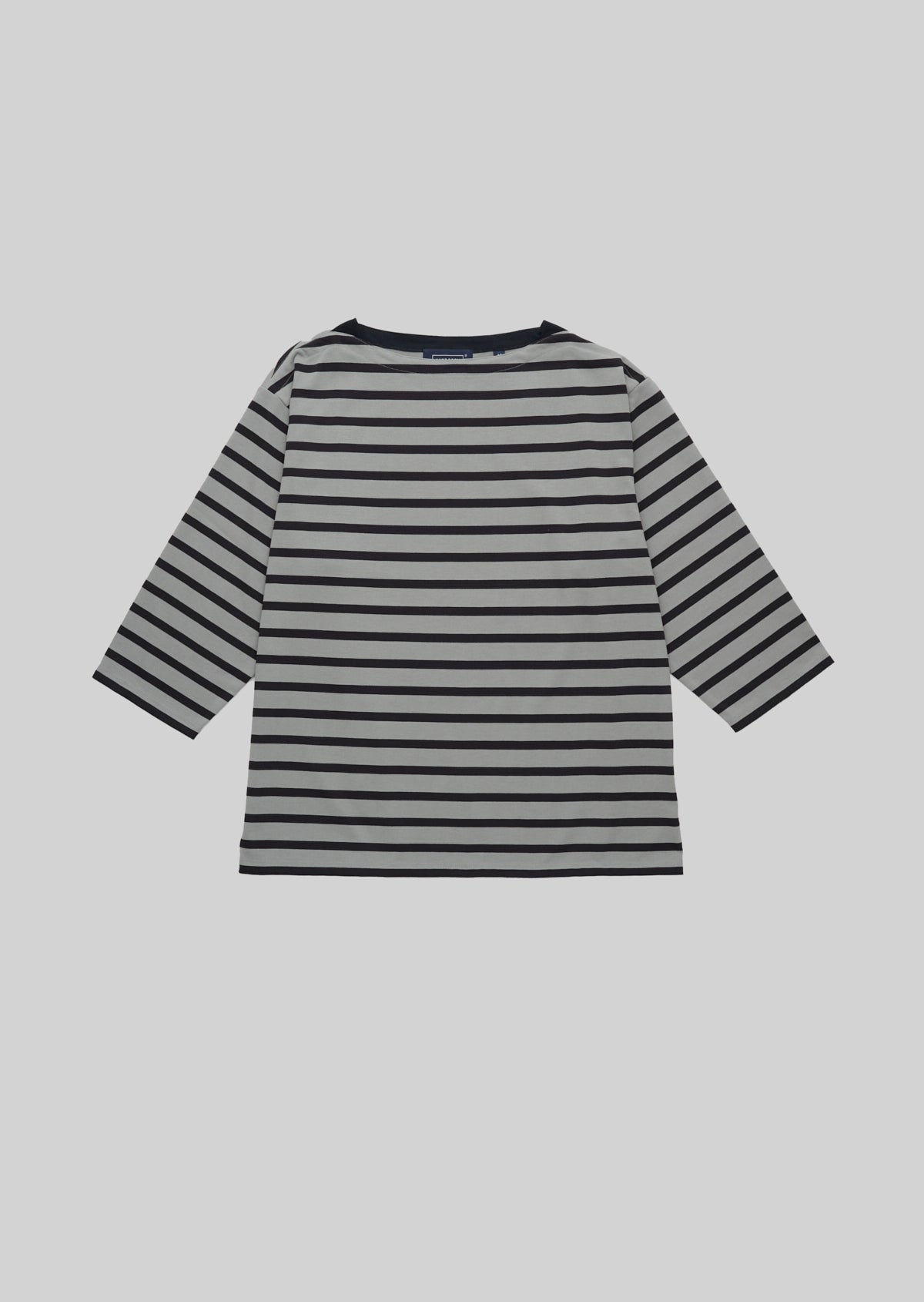 POLYESTER COTTON FEEL BOATNECK T-SHIRT GRAY 8031-1201