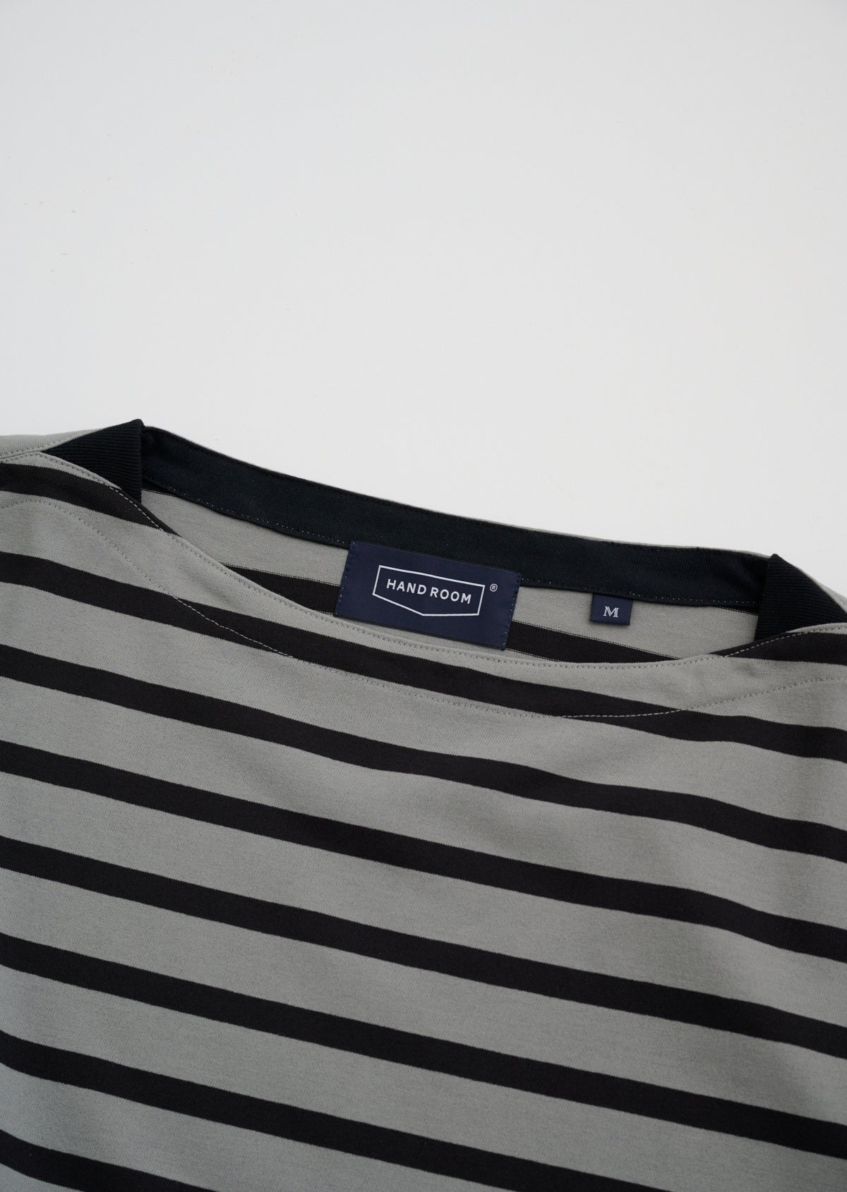 POLYESTER COTTON FEEL BOATNECK T-SHIRT GRAY 8031-1201