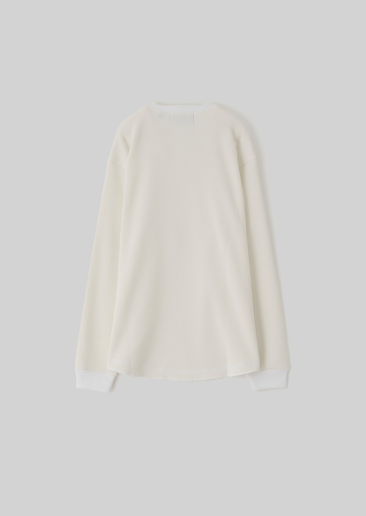 WAFFLE LONG TSHIRT WHITE 8033-1201