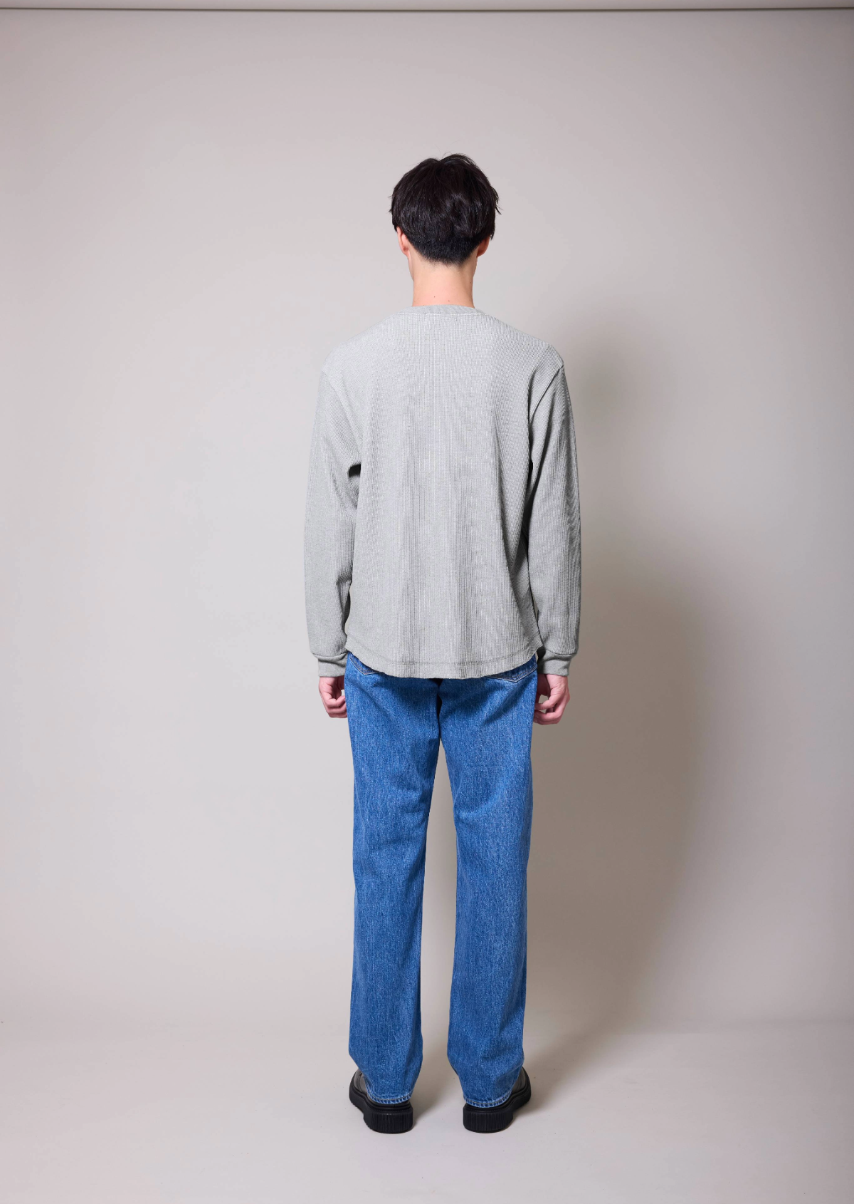 WAFFLE LONG TSHIRT GRAY 8033-1201