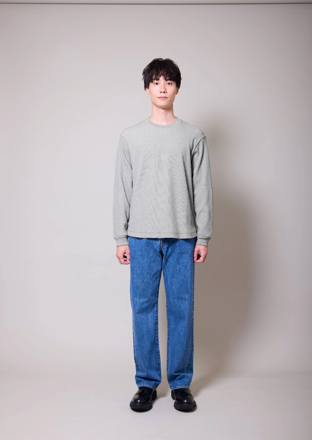 WAFFLE LONG TSHIRT GRAY 8033-1201