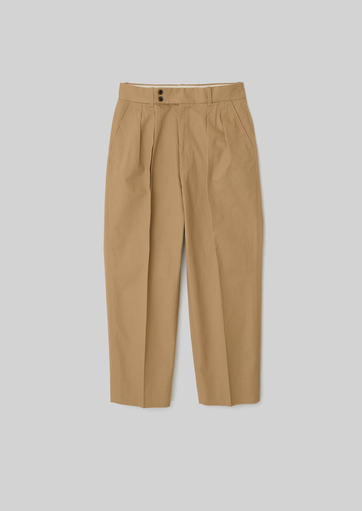 2TUCK CHINO PANTS BEIGE　8041-1403