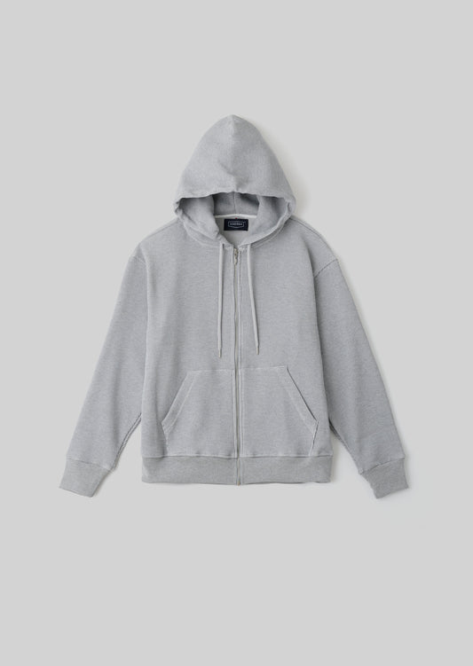 WAFFLE ZIP PARKA GRAY 8043-1203