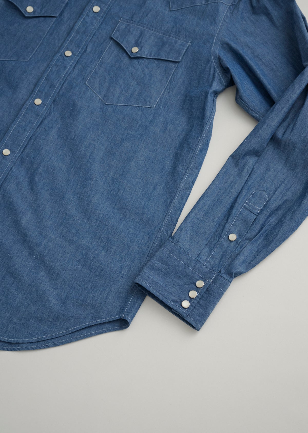 WESTERN SHIRTS CHAMBRAY SAX 8053-1104