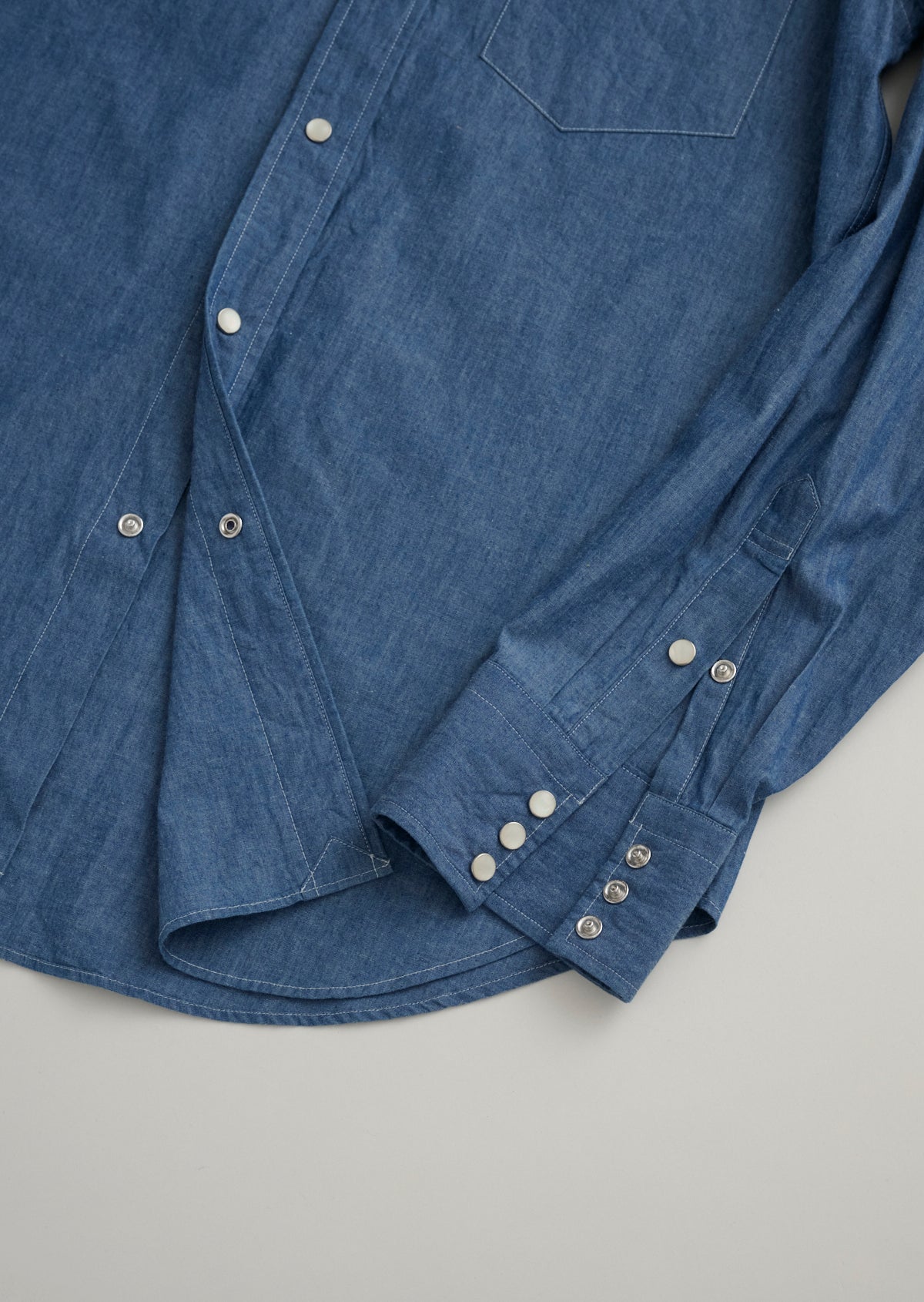 WESTERN SHIRTS CHAMBRAY SAX 8053-1104