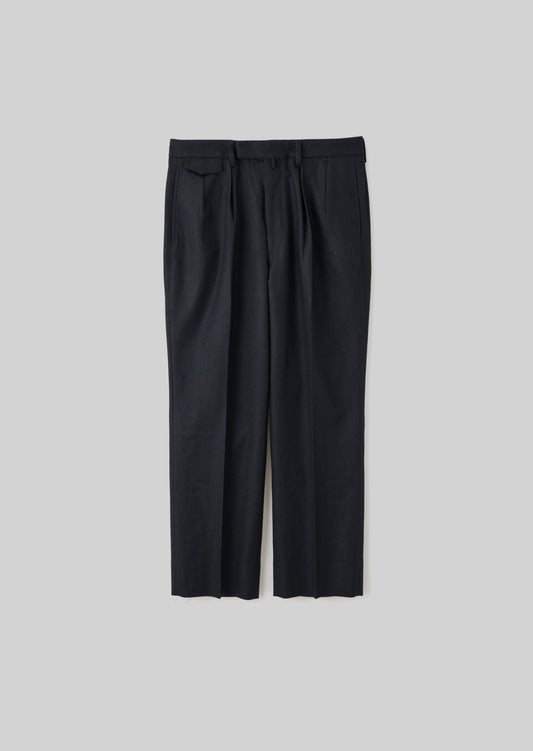 2TUCK DRESS WOOL PANTS  NAVY 8053-1402
