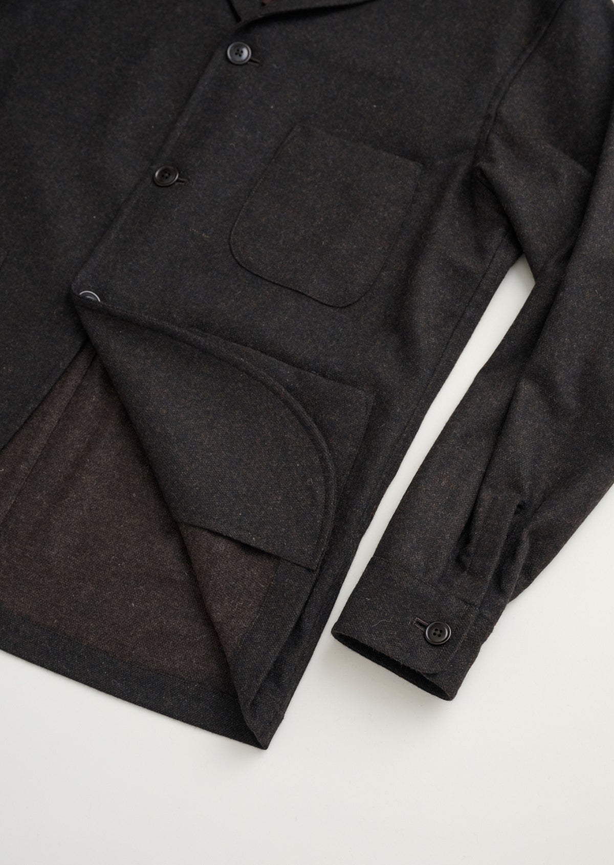 TWILL CUFFED JACKET BROWN 8053-2503