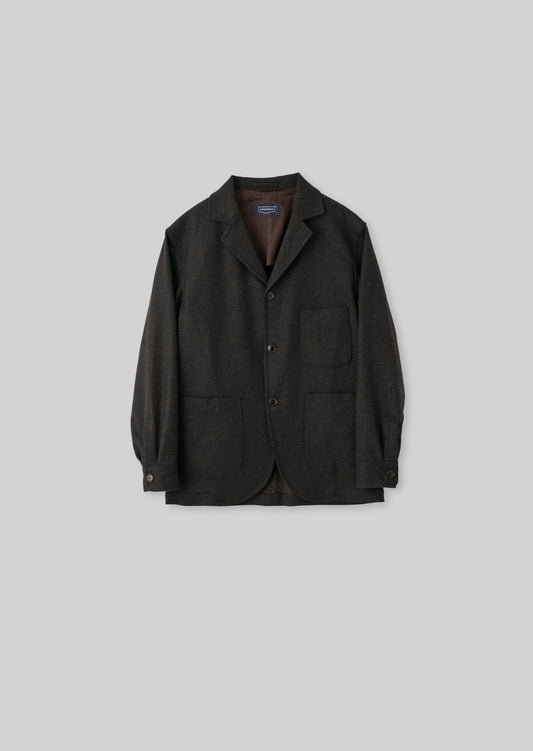 TWILL CUFFED JACKET BROWN  8053-2503