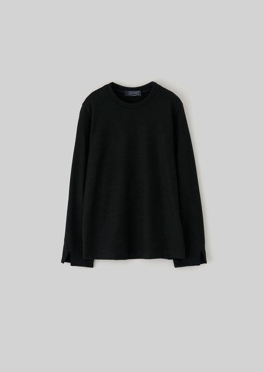 CREW NECK CUT SEW BLACK 8233-1204
