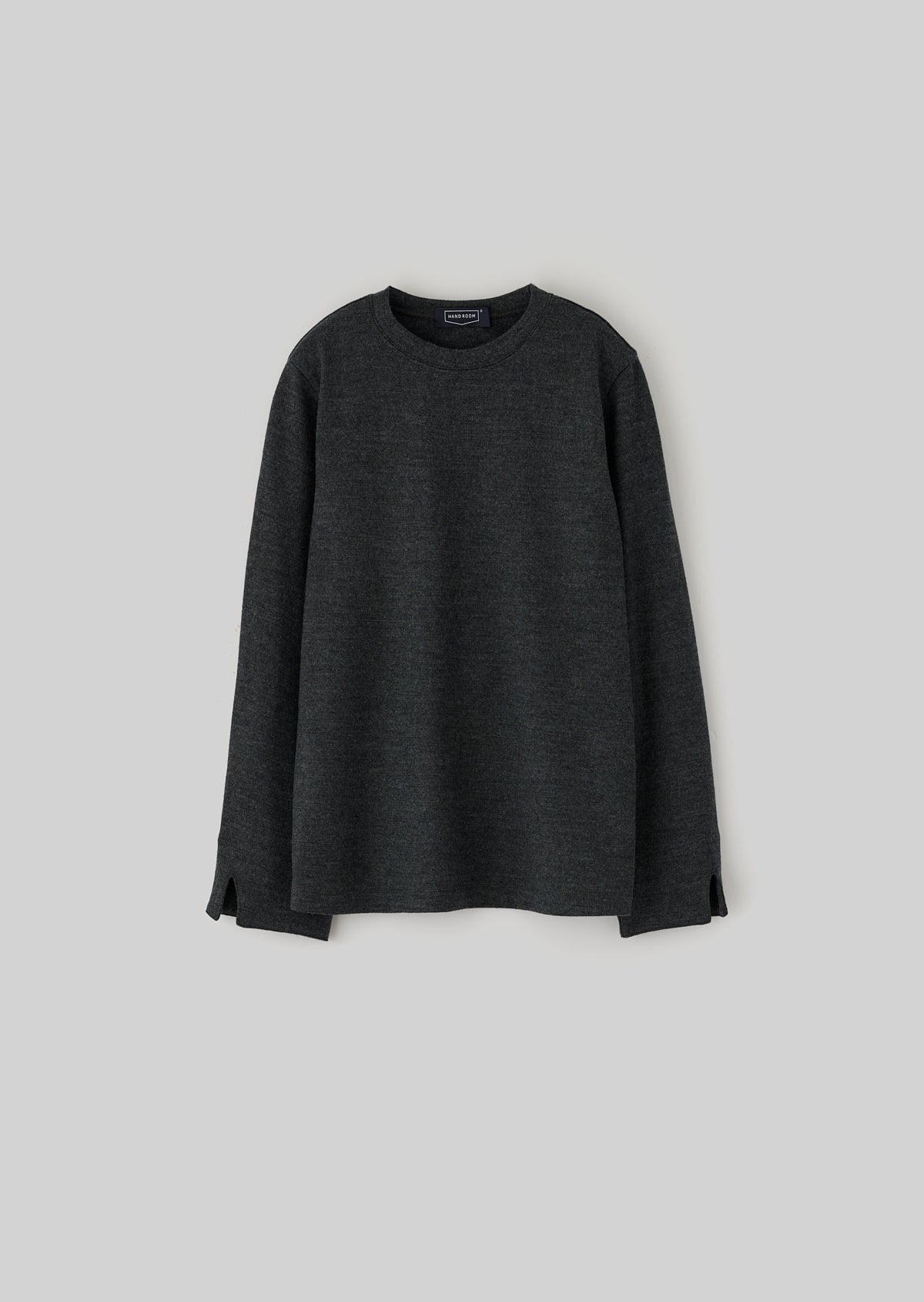 CREW NECK CUT SEW CHARCOAL　8233-1204