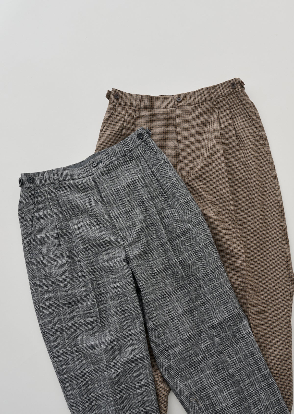 STRETCH FLANNEL TROUSERS GRAY 8233-1403