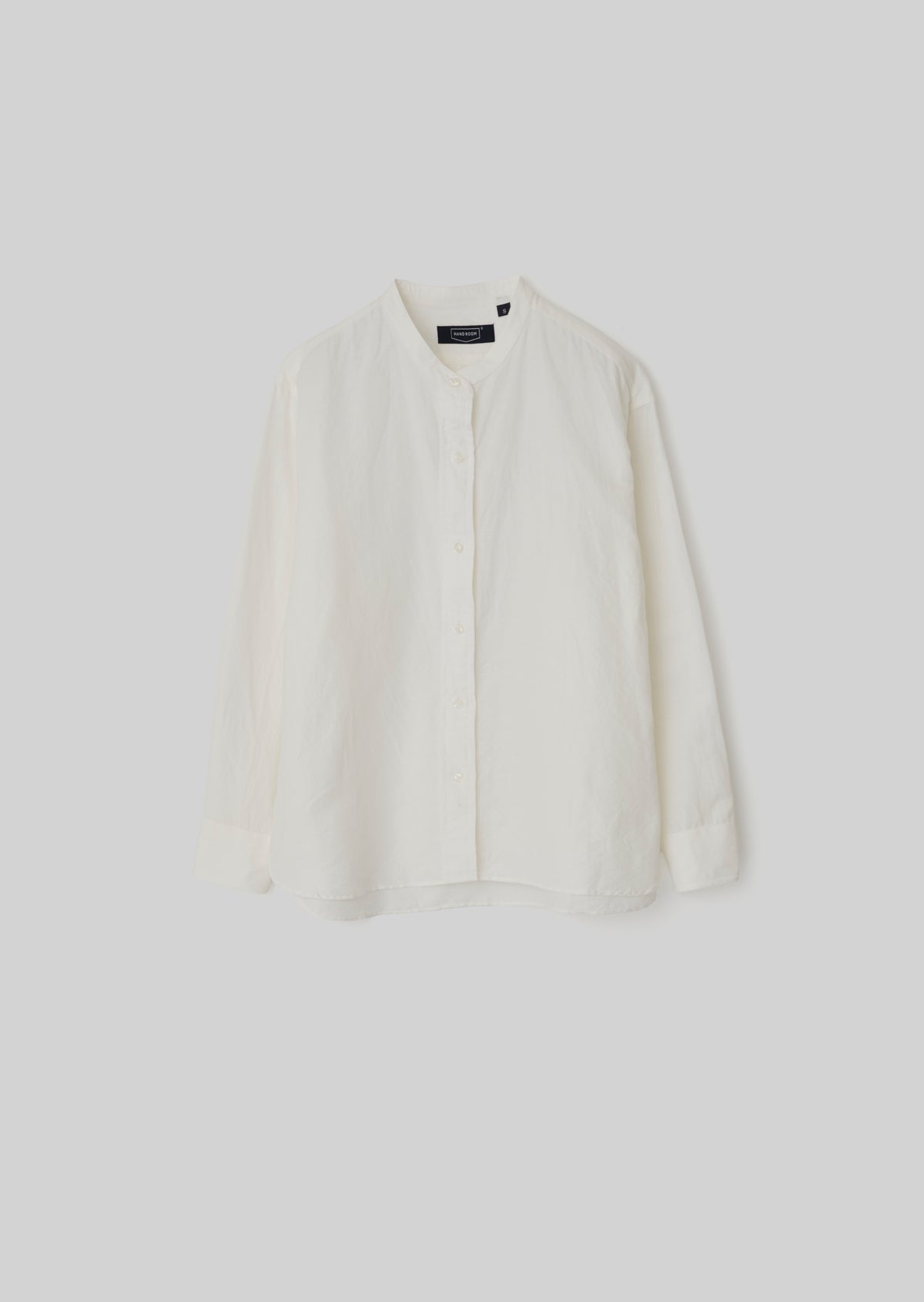 BAND COLLAR SHIRT  OFF WHITE  8241-1103