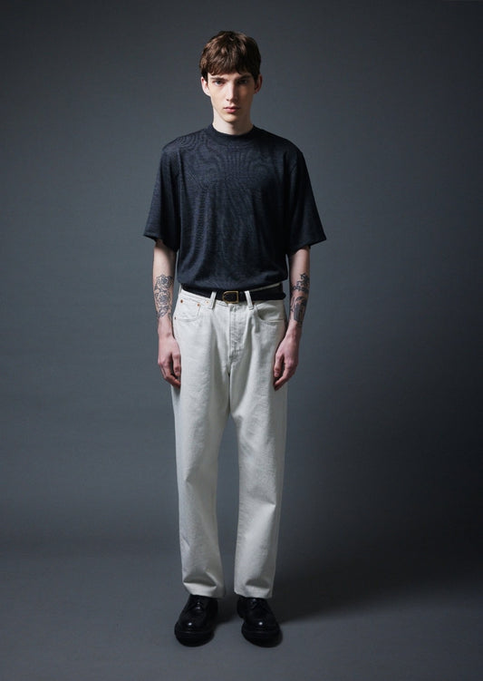 MERINO WOOL MOCK NECK T SHIRTS GRAY 8043-1206