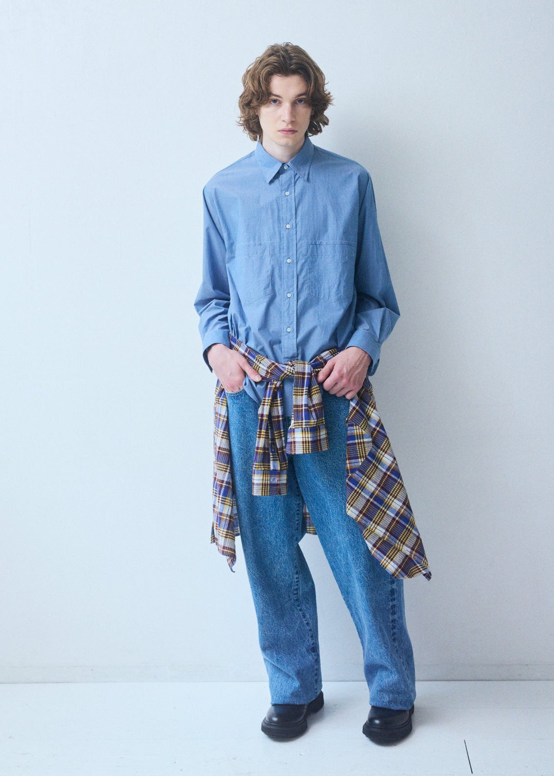 BAGGY FIT 5POKET JEANS BIO FADE MIDIUM INDIGO 74 8051-1407