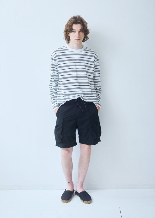 LIGHTWEIGHT 6 POCKET SHORT PANTS BLACK 8051-1402