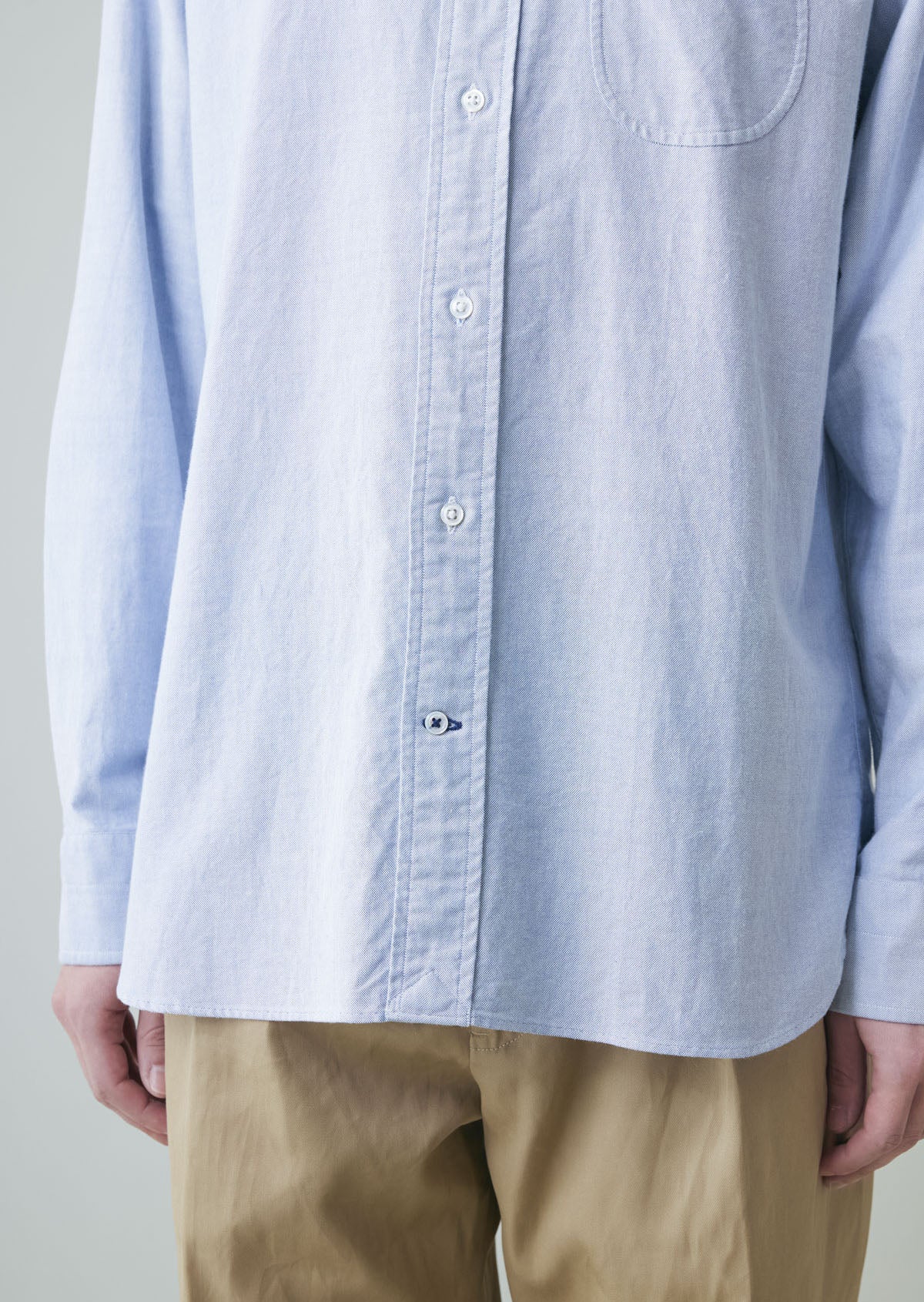 OX FORD BUTTON DOWN SHIRTS BLUE 8061-1101