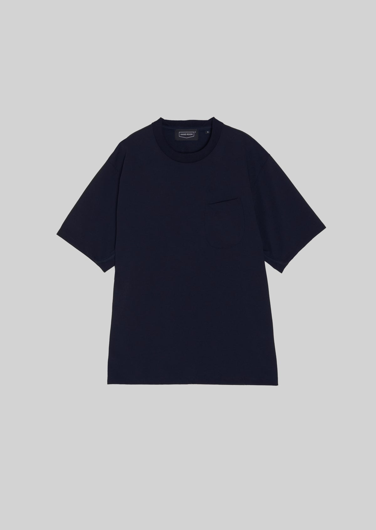 POLYESTER COTTON FEEL T-SHIRT NAVY　8001-1702