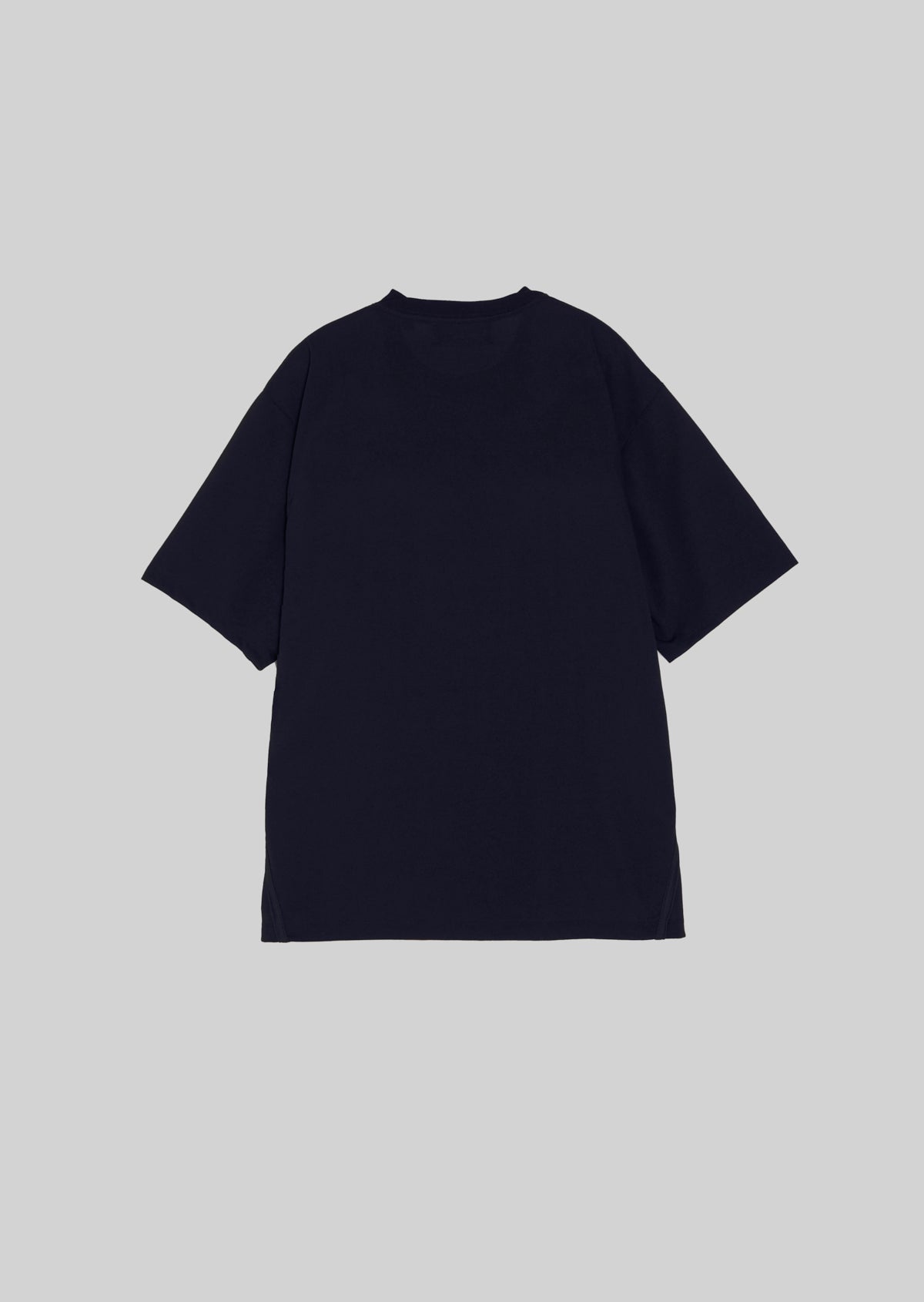 POLYESTER COTTON FEEL T-SHIRT NAVY　8001-1702