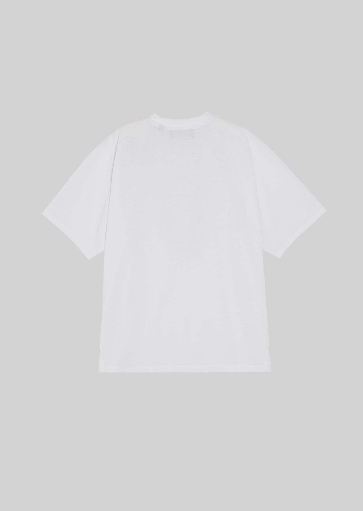 POLYESTER COTTON FEEL T-SHIRT WHITE　8001-1702