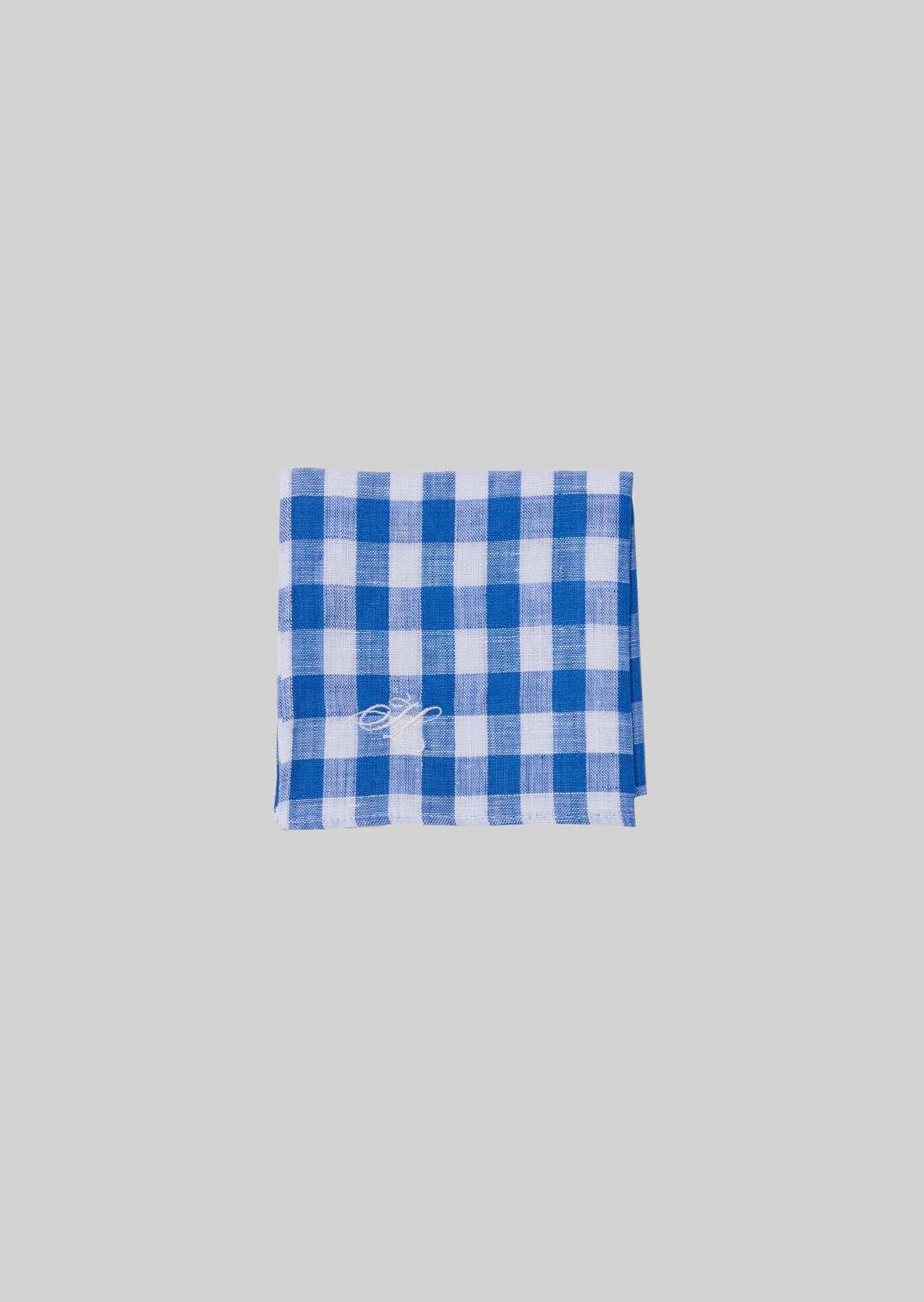 HANDKERCHIEF BLUE WHITE CHECK