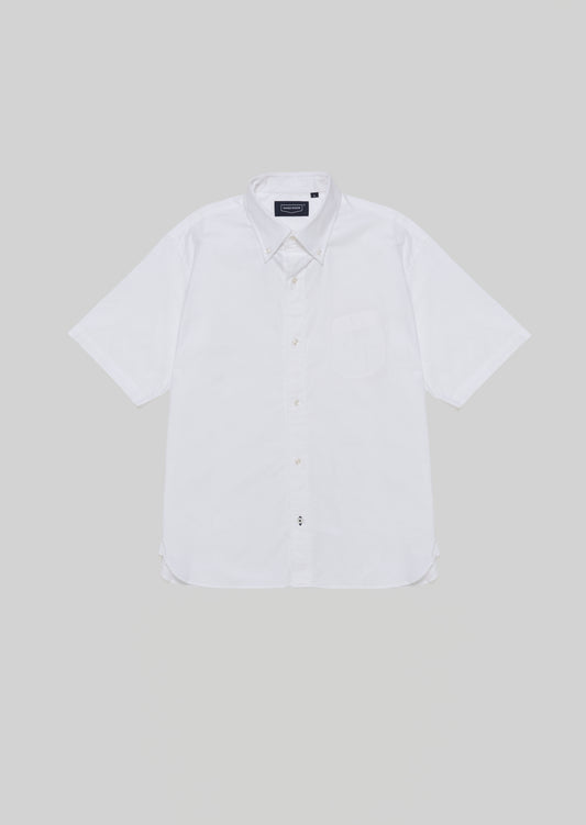 OX FORD BUTTON DOWN SHORT SLEEVE SHIRTS WHITE 8031-1603