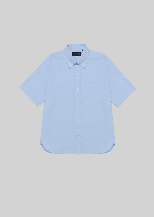 OX FORD BUTTON DOWN SHORT SLEEVE SHIRTS BLUE 8031-1603