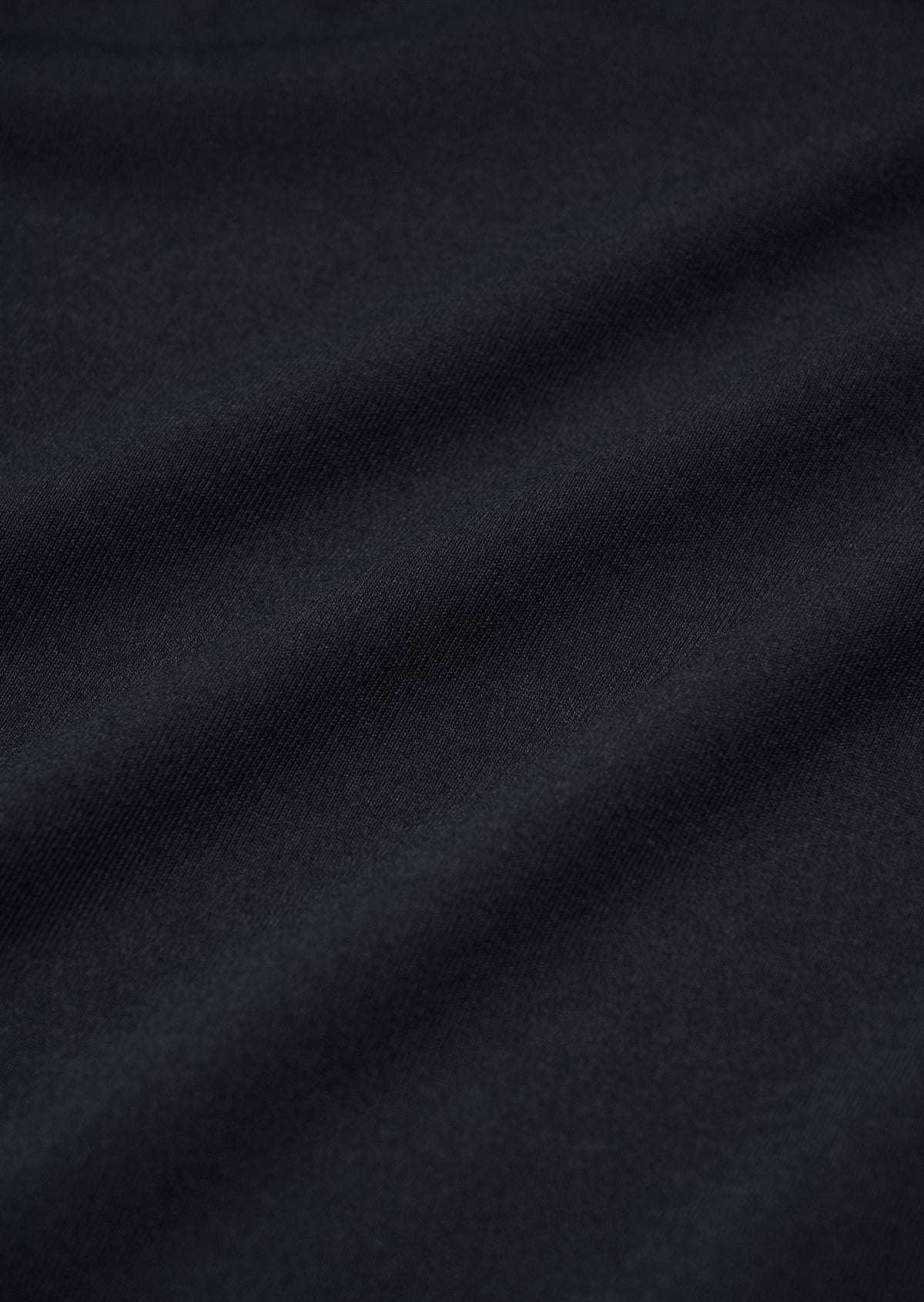 POLYESTER COTTON FEEL MOCK NECK T-SHIRT BLACK 8031-1701