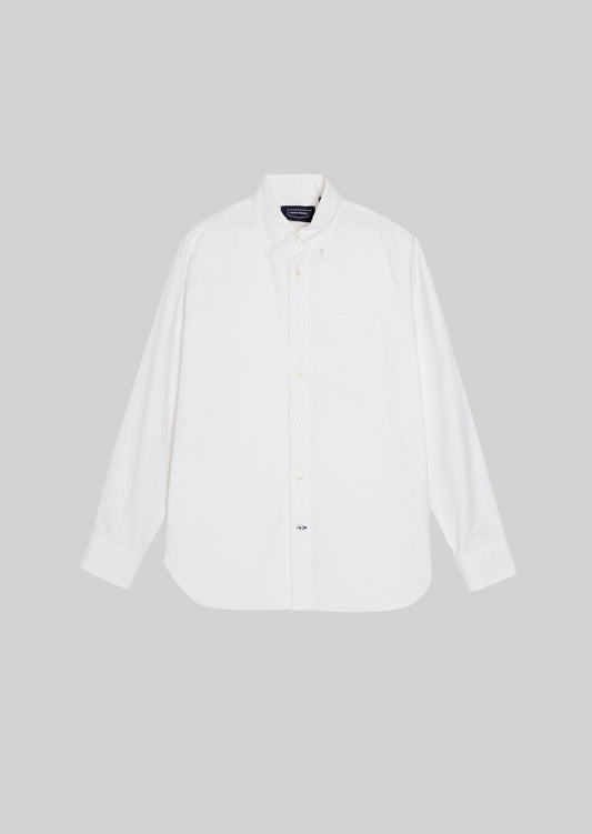 OX FORD BUTTON DOWN SHIRTS WHITE 8061-1101