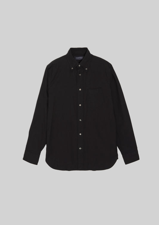 OX FORD BUTTON DOWN SHIRTS BLACK 8061-1101