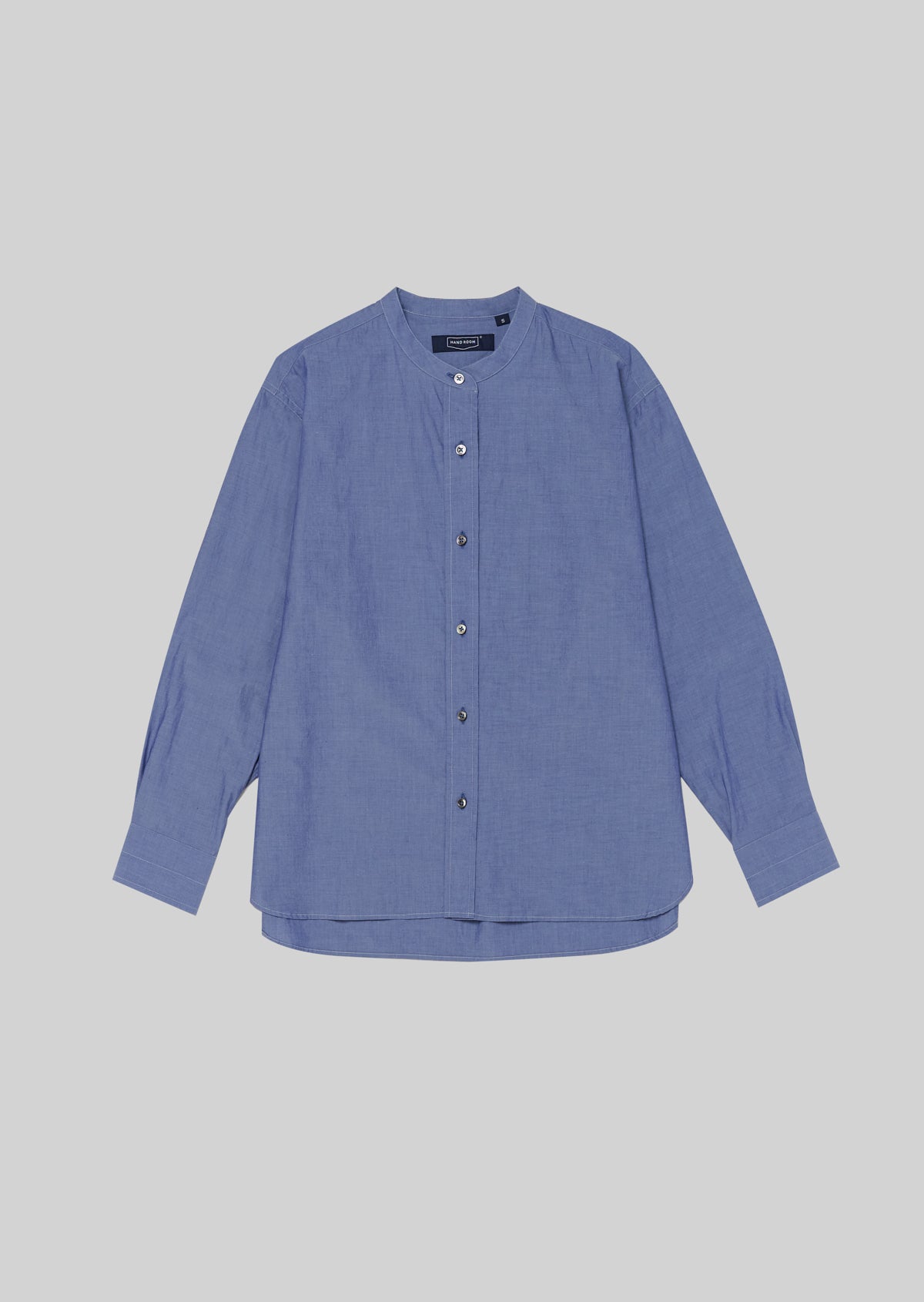 BAND COLLAR SHIRT BLUE 8203-1102
