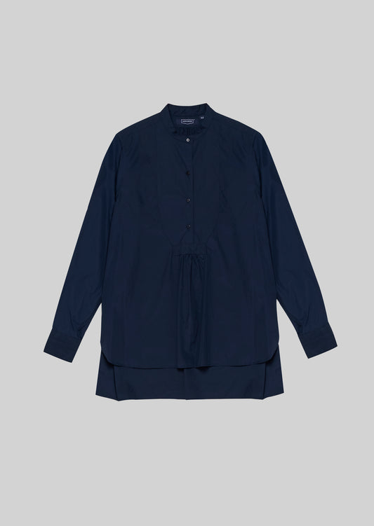 120/2 BROAD CLASSIC FRONT SHIRT NAVY 8211-1101