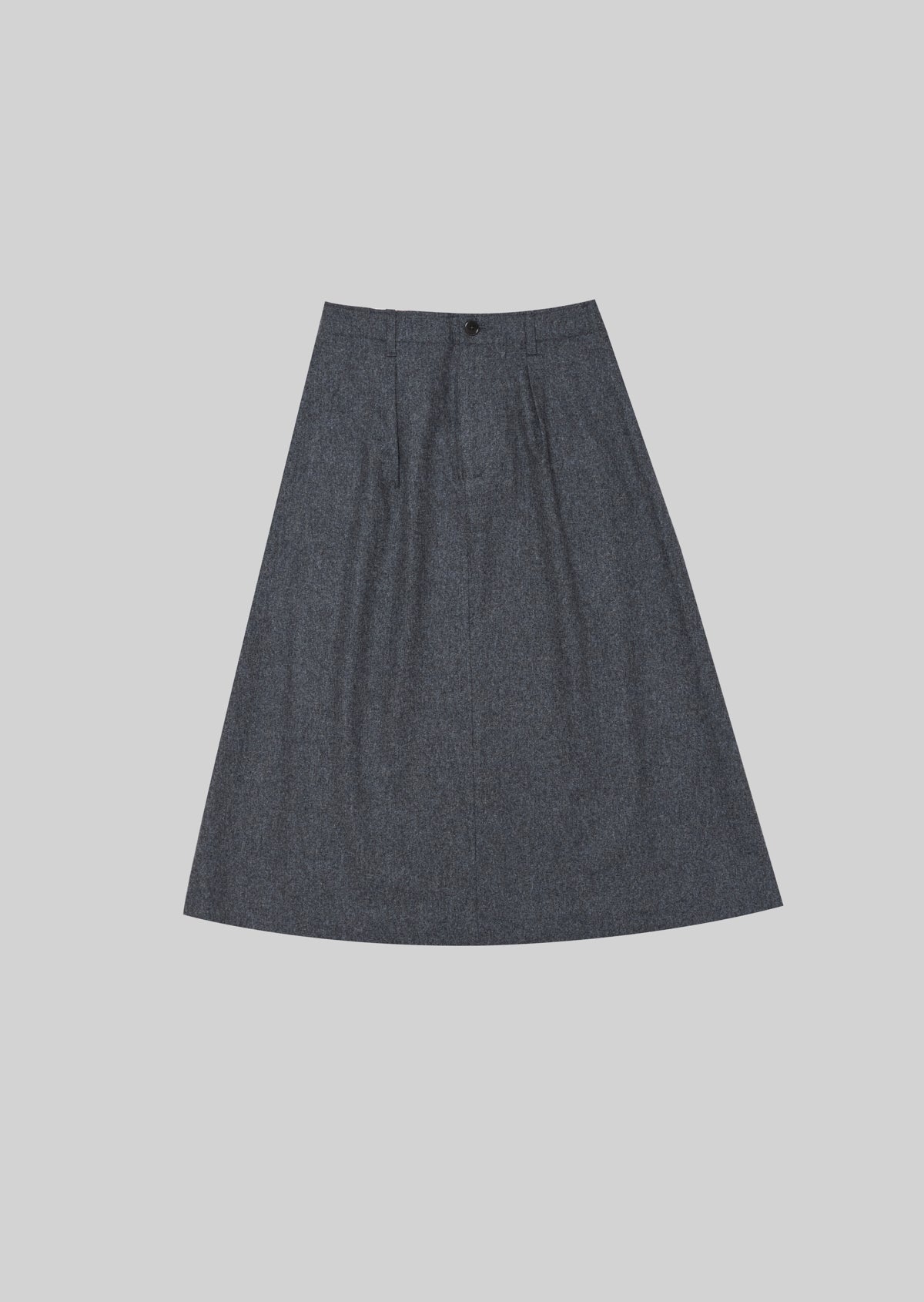 TASMANIAN WOOL FLANNEL SKIRT GRAY 8213-2401