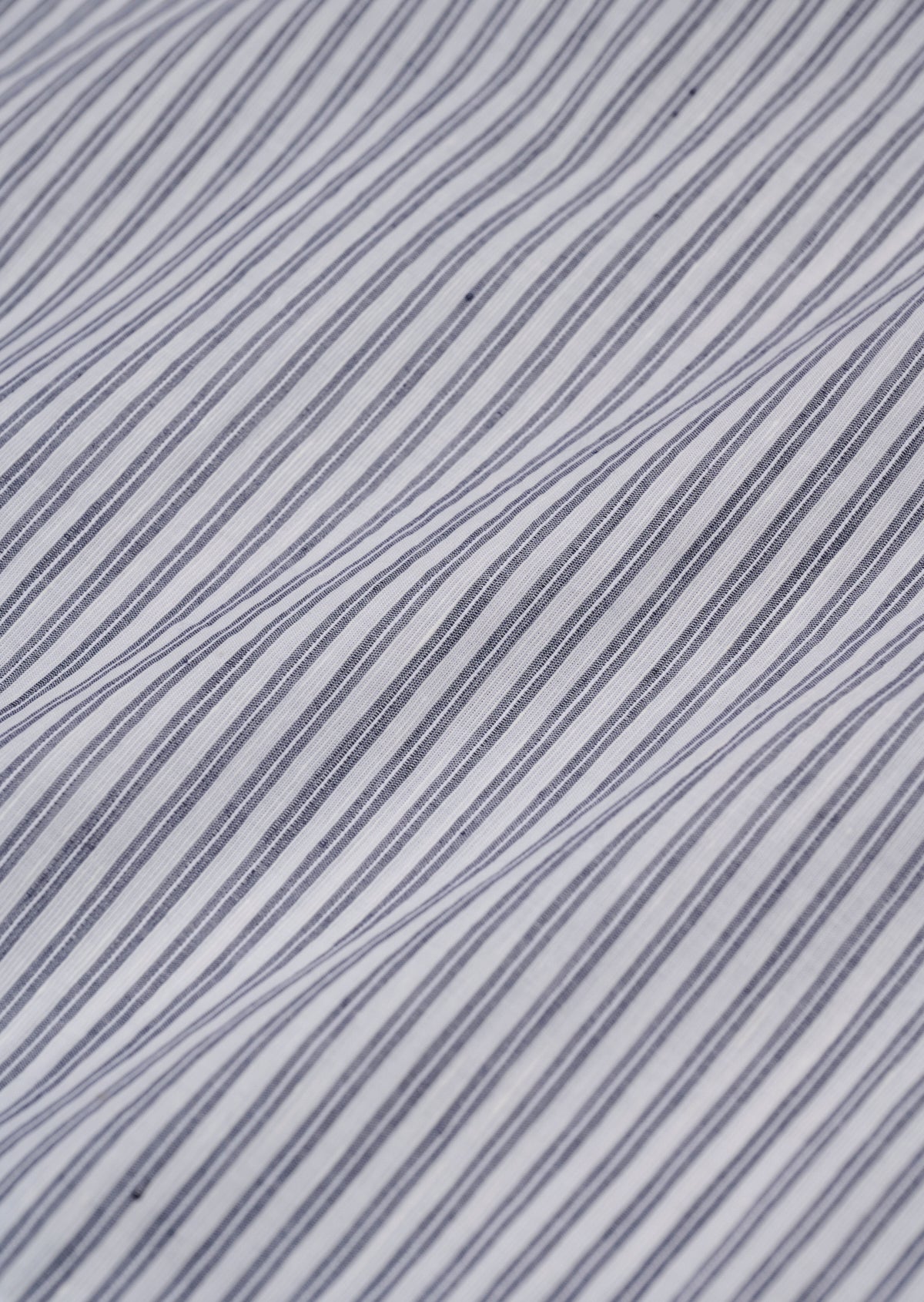 BAND COLLAR SHIRT NAVY LONDON STRIPE 8231-1103