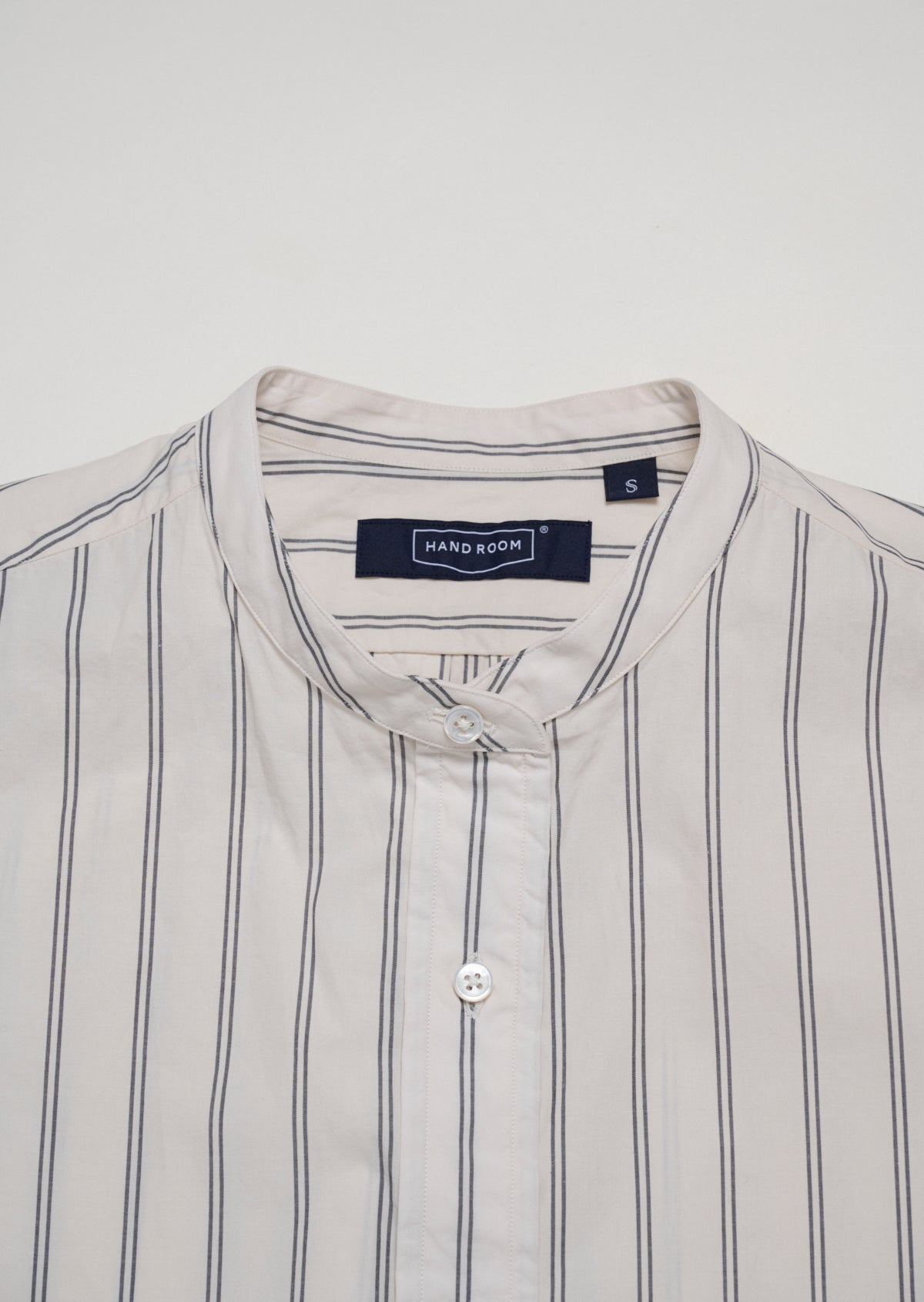 BAND COLLAR SHIRT BEIGE 8231-1104