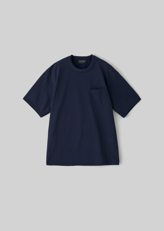POLYESTER COTTON FEEL T-SHIRT NAVY 8001-1702