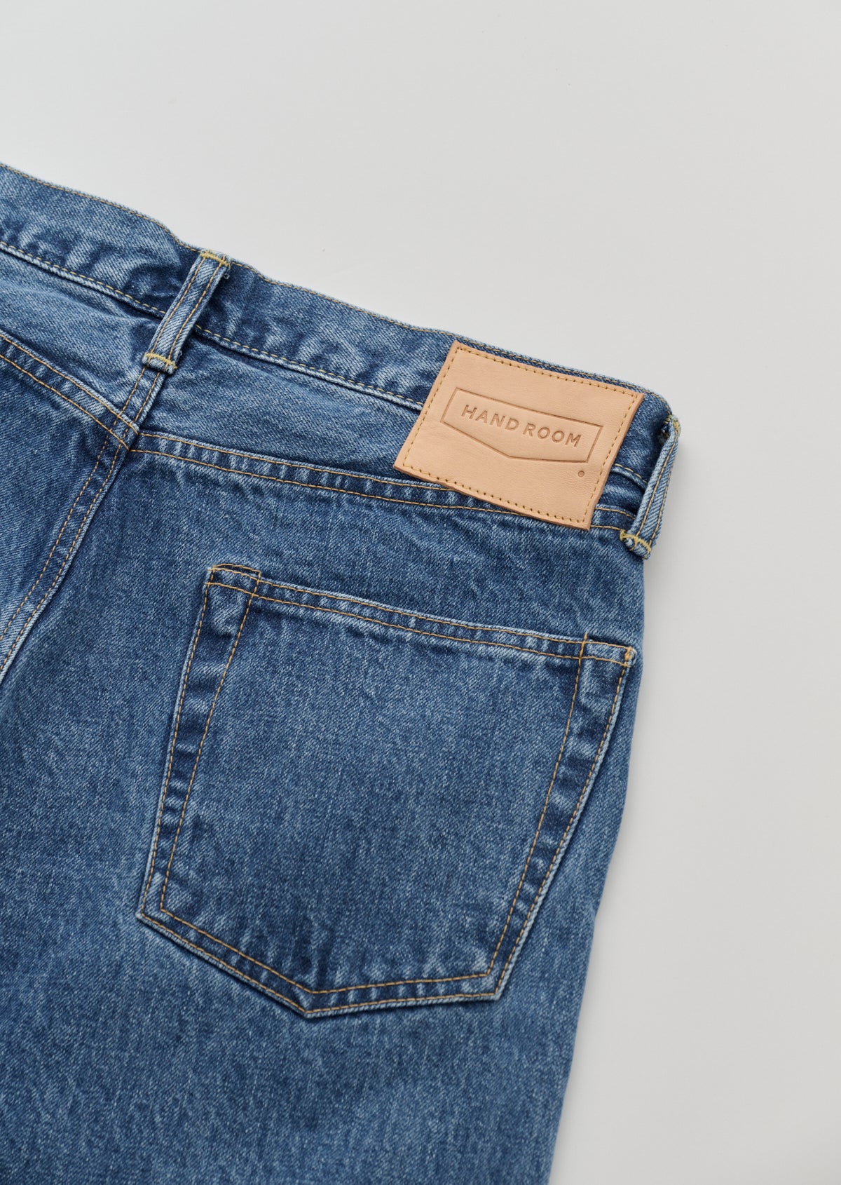 WIDE FIT 5POKET JEANS BIO FADE MIDIUM INDIGO 8021-1409