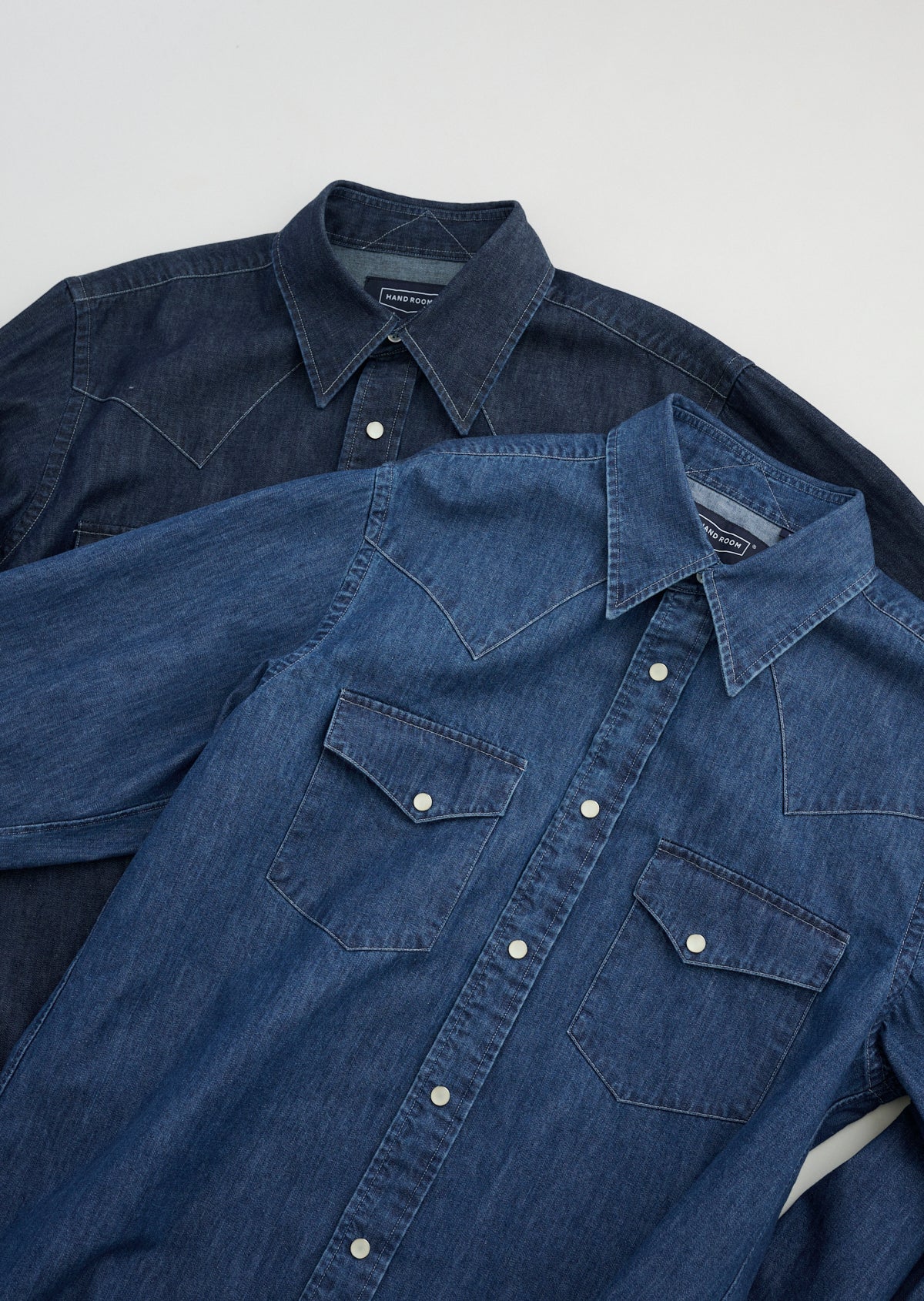 DENIM WESTERN SHIRTS  DARK INDIGO 8051-1104