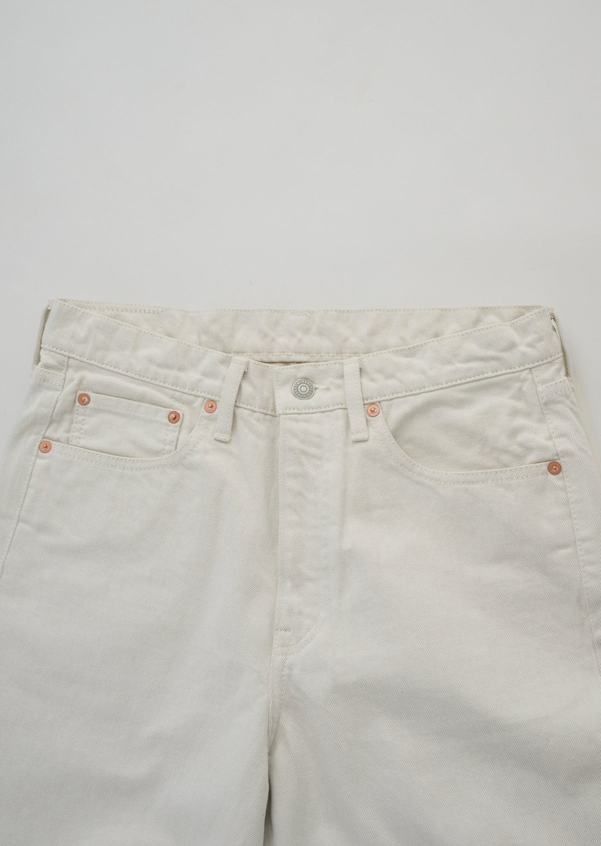 WIDE FIT 5 POCKET JEANS WHITE 8021-1403