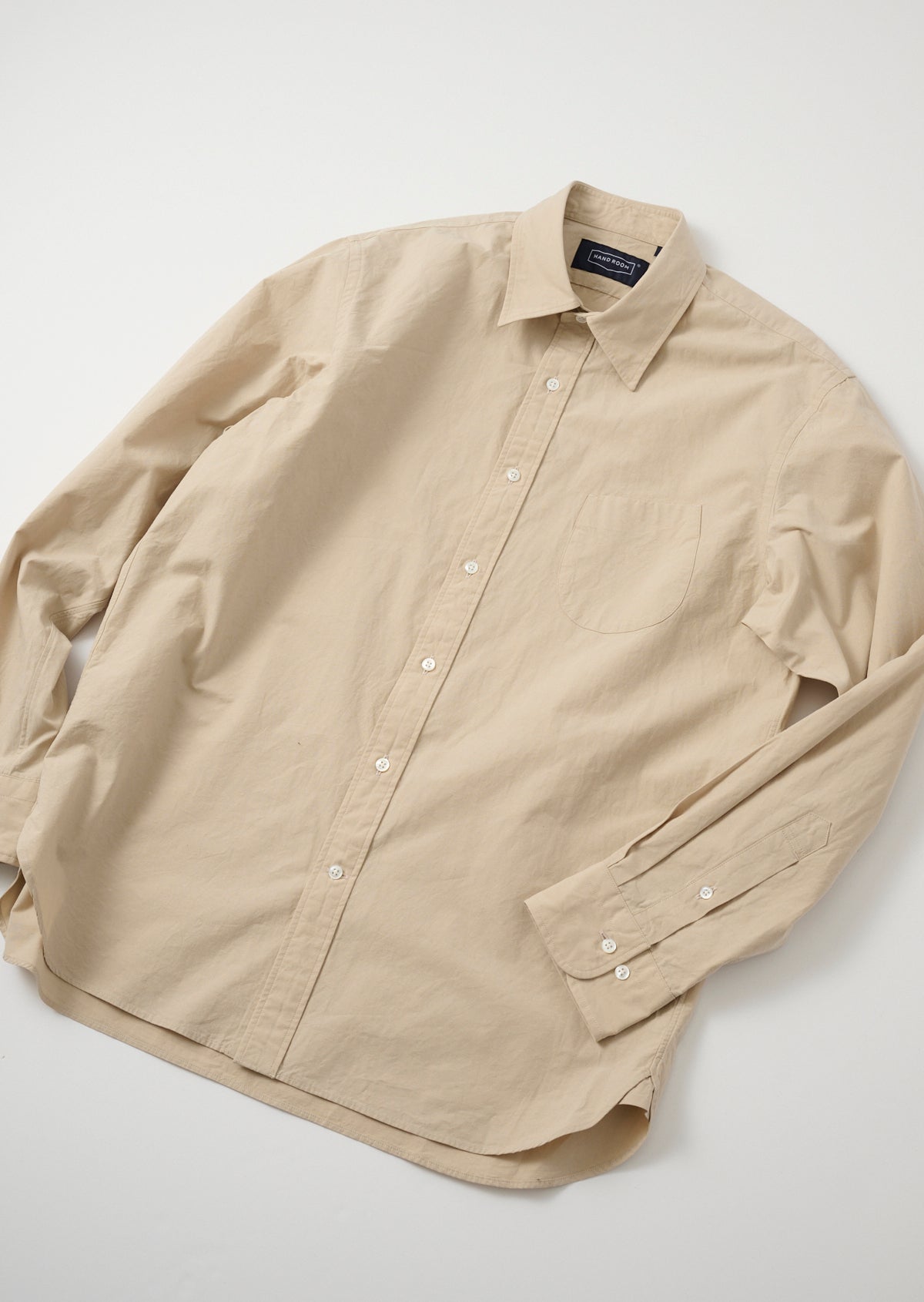 TYPEWRITER REGULAR COLLAR SHIRT BEIGE 8061-1112